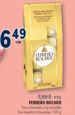 Familiprix FERRERO ROCHER Fine hazelnut chocolates, 100g offer