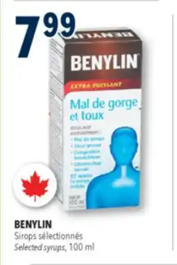 Familiprix BENYLIN Selected syrups offer