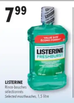Familiprix LISTERINE Selected mouthwashes offer