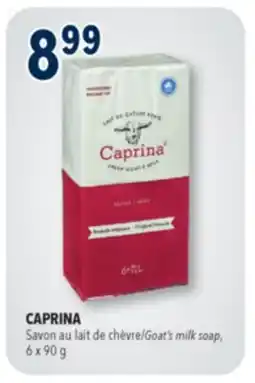 Familiprix CAPRINA Goat's milk soap, 6x 90g offer