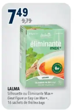 Familiprix LALMA, Great Figure or Easy Lax Max+, 16 tea bags offer