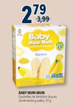 Familiprix BABY MUM-MUM Gentle teething wafers, 50g offer