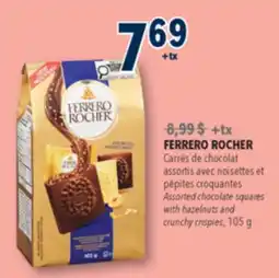 Familiprix FERRERO ROCHER Assorted chocolate squares with hazelnuts and crunchy crispies offer