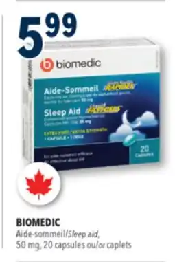 Familiprix Biomedic extra strength sleep aid liquid gels 20un offer