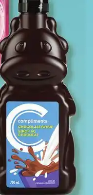 Marché Bonichoix COMPLIMENTS CHOCOLATE SYRUP offer