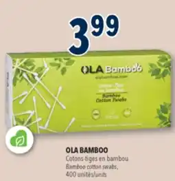 Familiprix OLA BAMBOO, Bamboo cotton swabs, 400 units offer