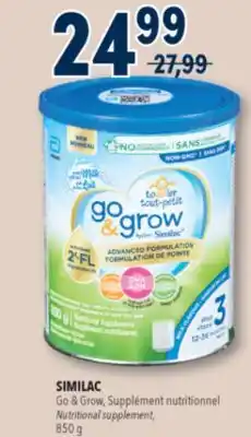 Familiprix SIMILAC, Go & Grow, Nutritional supplement offer