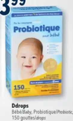 Familiprix Ddrops, Baby, Probiotic, 150 drops offer