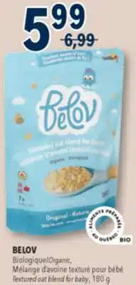 Familiprix BELOV Organic Textured oat blend for baby offer