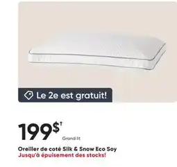 Dormez Vous Oreiller de coté Silk & Snow Eco Soy offer
