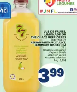 Marché Bonichoix HERITAGE 77 REFRIGERATED FRUIT JUICE, LEMONADE OR ICED TEA offer
