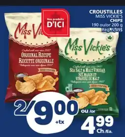 Marché Bonichoix MISS VICKIE'S CHIPS offer