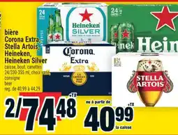 Super C bière Corona Extra, Stella Artois, Heineken, Heineken Silver | beer offer