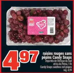 Super C raisins rouges sans pépins Candy Snaps | Candy seedless red grapes offer
