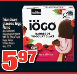Super C friandises glacées Iögo, Nanö | Iögo, Nanö frozen treats offer