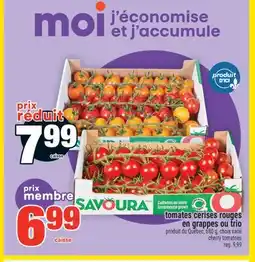 Super C tomates cerises rouges en grappes ou trio | cherry tomatoes offer