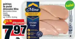 Super C POITRINES DE POULET DÉSOSSÉES MINA | MINA BONELESS CHICKEN BREASTS offer