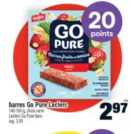 Super C BARRES GO PURE LECLERC | LECLERC GO PURE BARS offer