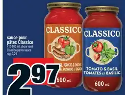 Super C SAUCE POUR PÂTES CLASSICO | CLASSICO PASTA SAUCE offer