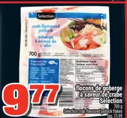 Super C flocons de goberge à saveur de crabe Selection | Selection crab flavoured pollock flakes offer