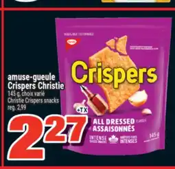 Super C amuse‑gueule Crispers Christie | Christie Crispers snacks offer