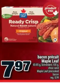 Super C bacon précuit Maple Leaf | Maple Leaf precooked bacon offer