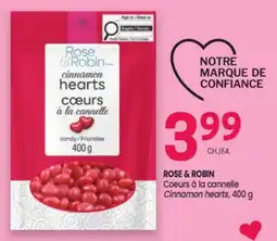 Uniprix ROSE & ROBIN Coeurs à la cannelle/Cinnamon hearts offer