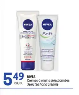 Uniprix NIVEA Crèmes à mains sélectionnées /Selected hand creams offer