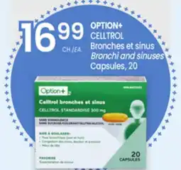 Uniprix OPTION+ CELLTROL Bronches et sinus/Bronchi and sinuses Capsules offer