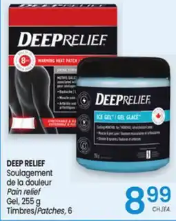 Uniprix DEEP RELIEF Soulagement de la douleur/ Pain relief Gel, Timbres/Patches offer