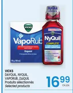 Uniprix VICKS DAYQUIL, NYQUIL, VAPORUB, ZzzQUIL Produits sélectionnés/Selected products offer