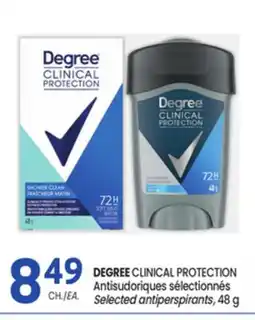 Uniprix DEGREE CLINICAL PROTECTION Antisudoriques sélectionnés / Selected antiperspirants offer