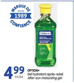 Uniprix OPTION+ Gel hydratant après-soleil /After-sun moisurizing gel offer