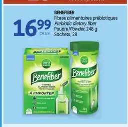 Uniprix BENEFIBER Fibres alimentaires prébiotiques/ Prebiotic dietary fiber Poudre/Powder, Sachets offer