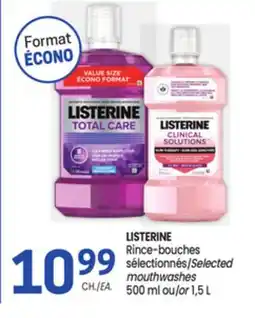Uniprix LISTERINE Rince-bouches sélectionnés/Selected mouthwashes offer