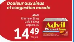 Uniprix ADVIL Rhume et Sinus/Cold & Sinus offer