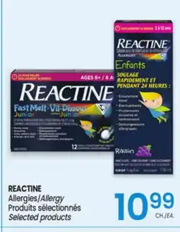 Uniprix REACTINE Allergies/Allergy, Produits sélectionnés/ Selected products offer