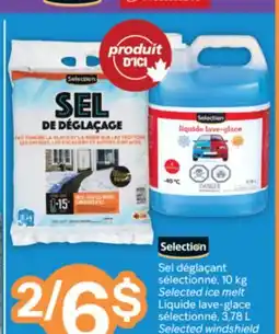 Brunet Selection Sel déglaçant sélectionné, 10 kg Selected ice melt Liquide lave-glace sélectionné offer