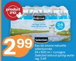 Brunet Selection Eau de source naturelle sélectionnée offer