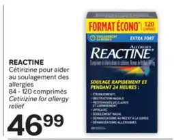 Brunet REACTINE Cétirizine pour aider au soulagement des allergies offer