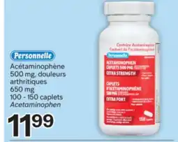 Brunet Personnelle Acétaminophène 500 mg, douleurs arthritiques 650 mg offer