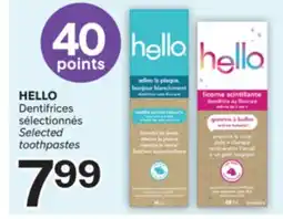 Brunet HELLO Dentifrices sélectionnés offer