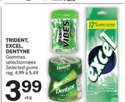 Brunet TRIDENT, EXCEL, DENTYNE Gommes sélectionnées offer