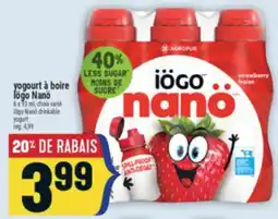 Marché Adonis YOGOURT À BOIRE IÖGO NANÖ | IÖGO NANÖ DRINKABLE YOGURT offer