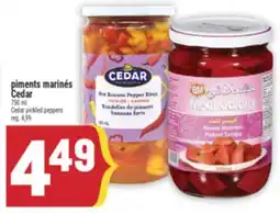 Marché Adonis PIMENTS MARINÉS CEDAR | CEDAR PICKLED PEPPERS offer