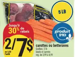 Marché Adonis CAROTTES OU BETTERAVES | BEETS OR CARROTS offer