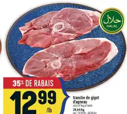 Marché Adonis Tranche de gigot d'agneau | Slice of leg of lamb offer