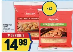 Marché Adonis FROMAGE RÂPÉ SAPUTO | SAPUTO SHREDDED CHEESE offer