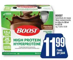 Jean Coutu BOOST Meal replacements offer