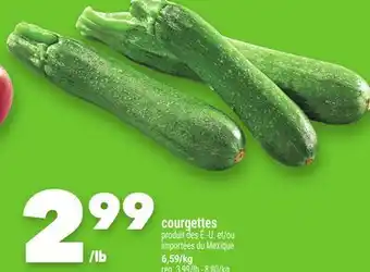 Marche Ami Courgettes offer